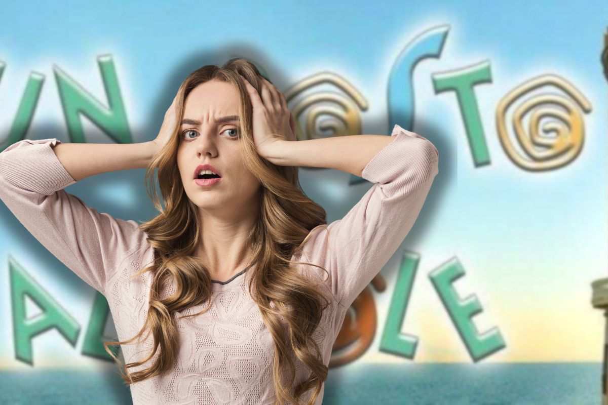 logo upas e donna sconvolta con mani in testa