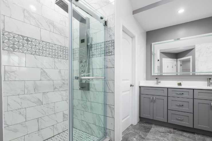 bagno con doccia walkin