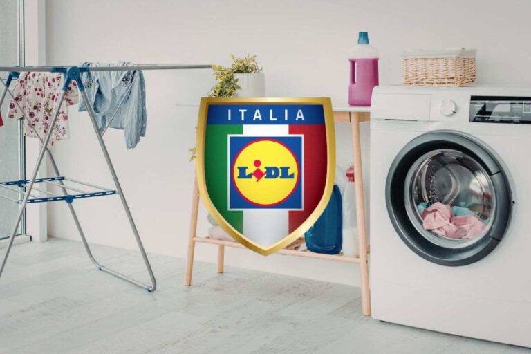 angolo lavanderia in casa e logo lidl