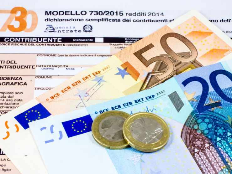 modello 730 e soldi 